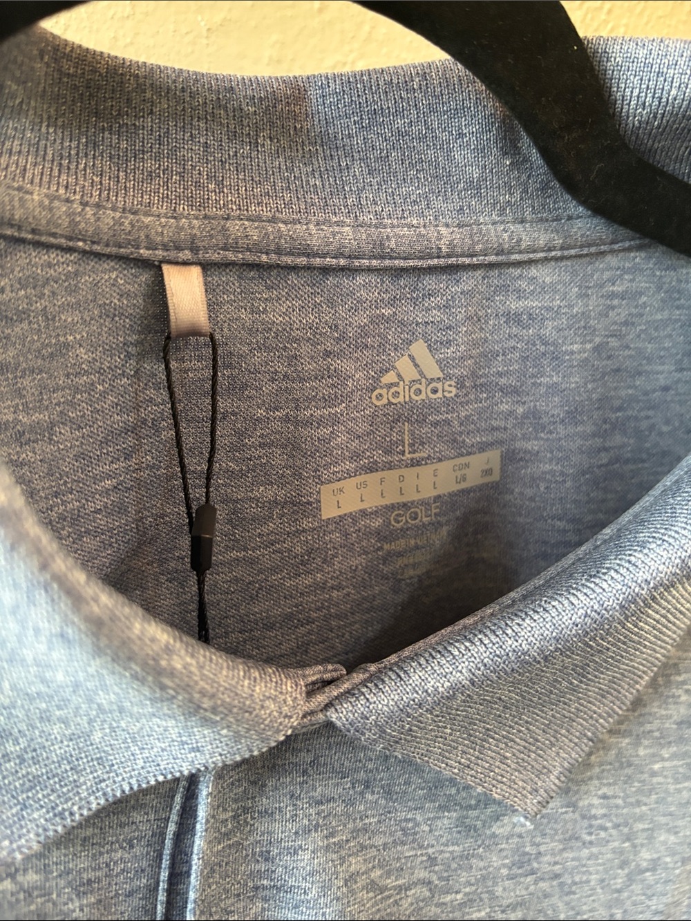 Adidas Men’s Heather blue Polo Shirt - Picture 2 of 7